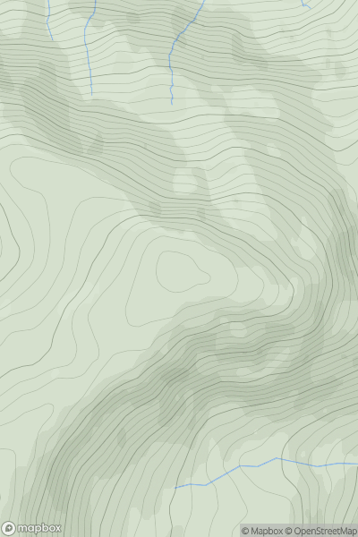 Thumbnail image for Meall Garbh [Loch Linnhe to Loch Etive] [NN029429] showing contour plot for surrounding peak